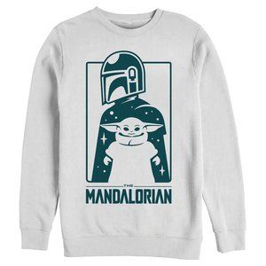 Star Wars: The Mandalorian The Child and Bounty Hunter Silhouette Sweatshirt